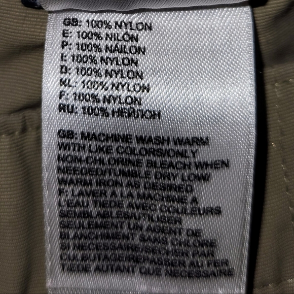 North Face Cargo Pants Mens Large Khaki Belted Nylon Zip Off Convertible Logo - Picture 7 of 12
